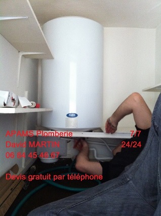 apams plomberie La Mulatière pose et installation de chauffe eau